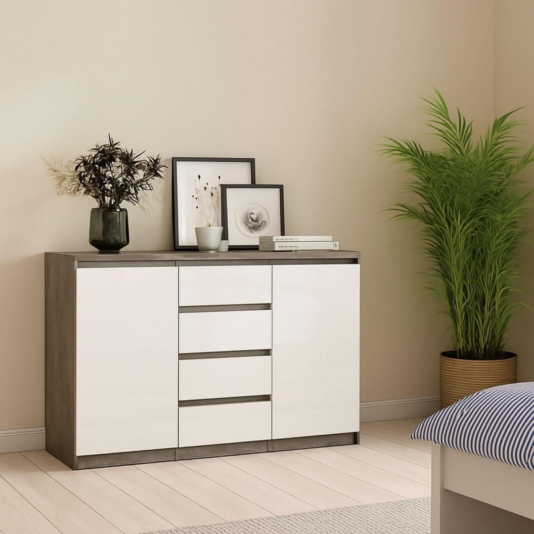 Commode compacte 90.7 cm de haut beige