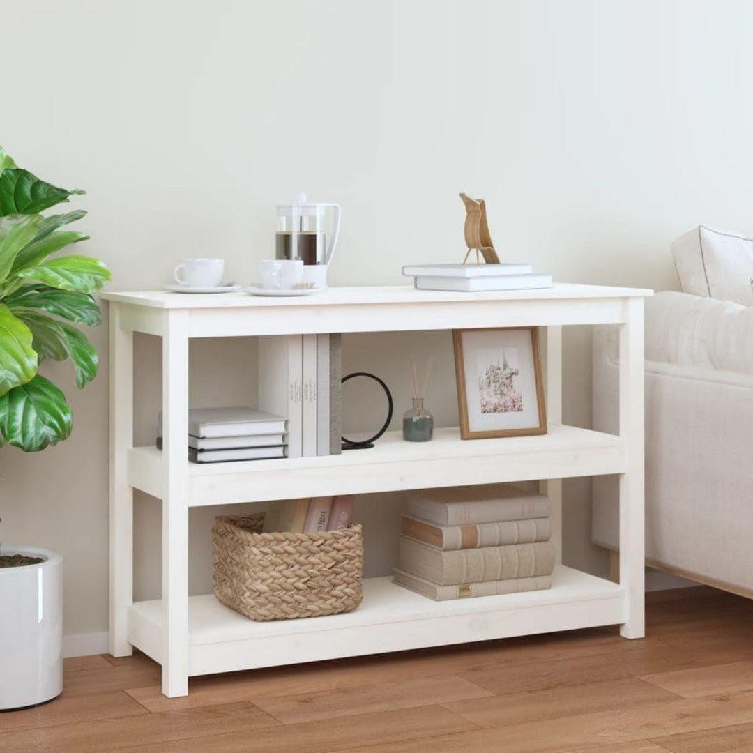 Console gris clair compact installation murale 110 x 40 x 74 cm