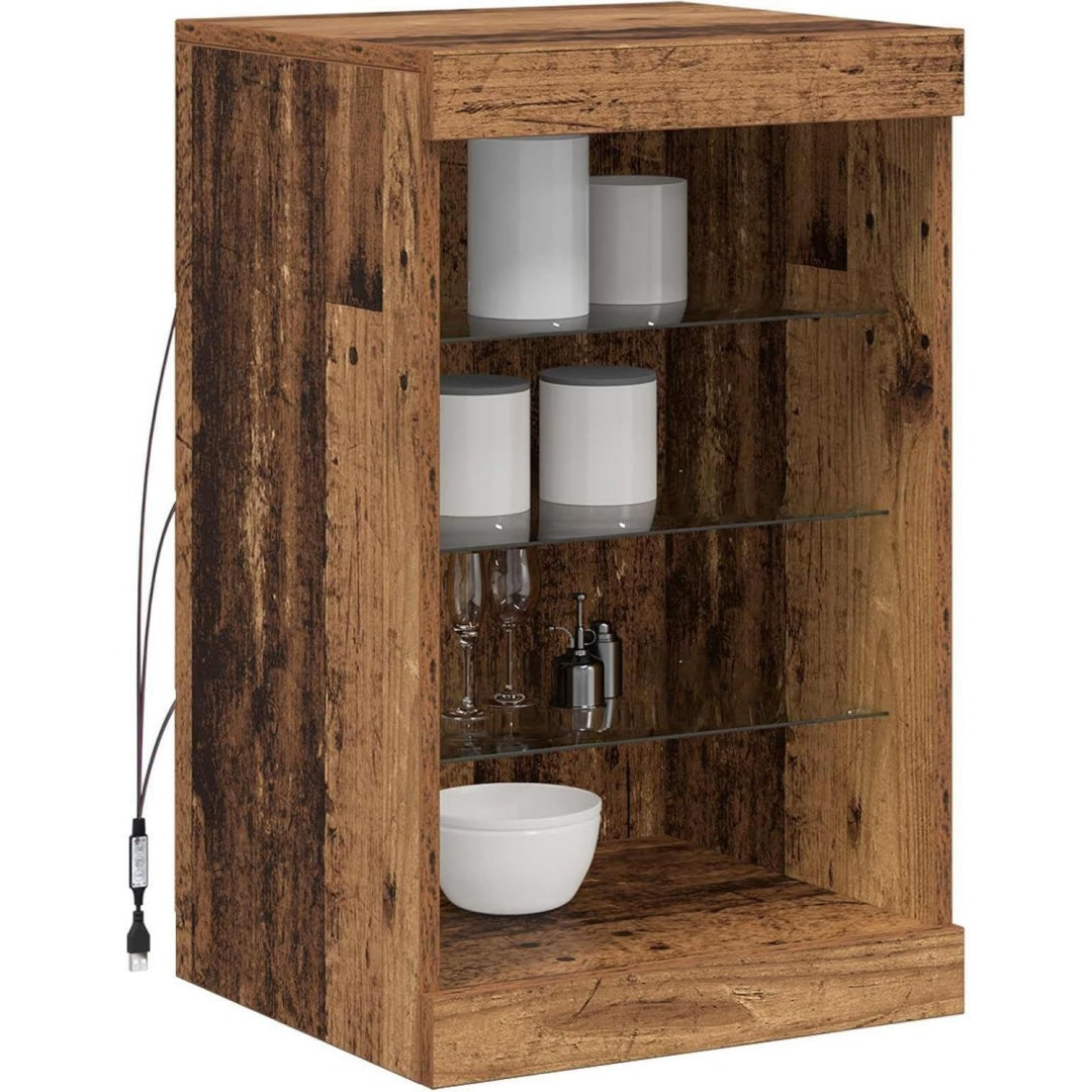 Buffet 67 cm de haut en bois marron