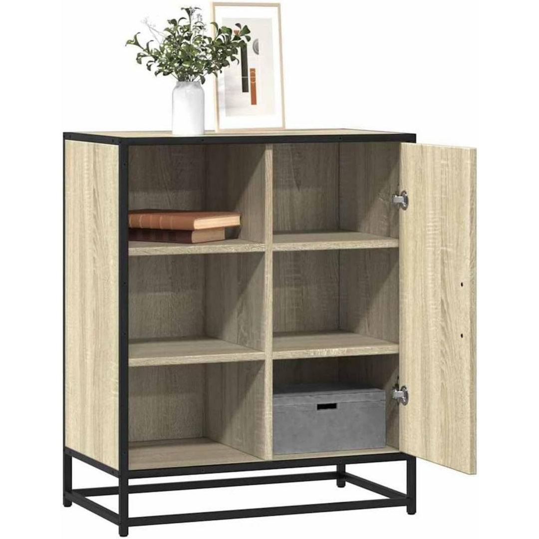 Design buffet en chene et metal