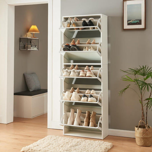 Armoire a chaussures or finition soignee 169 x 60 x 24 cm