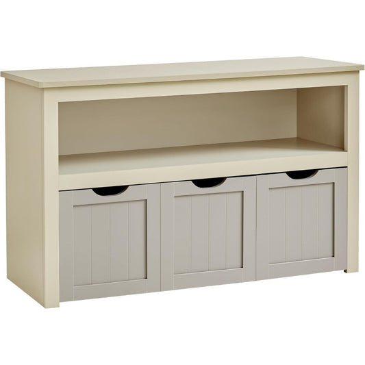 Commode haute gris 102 cm, de rangement pratique