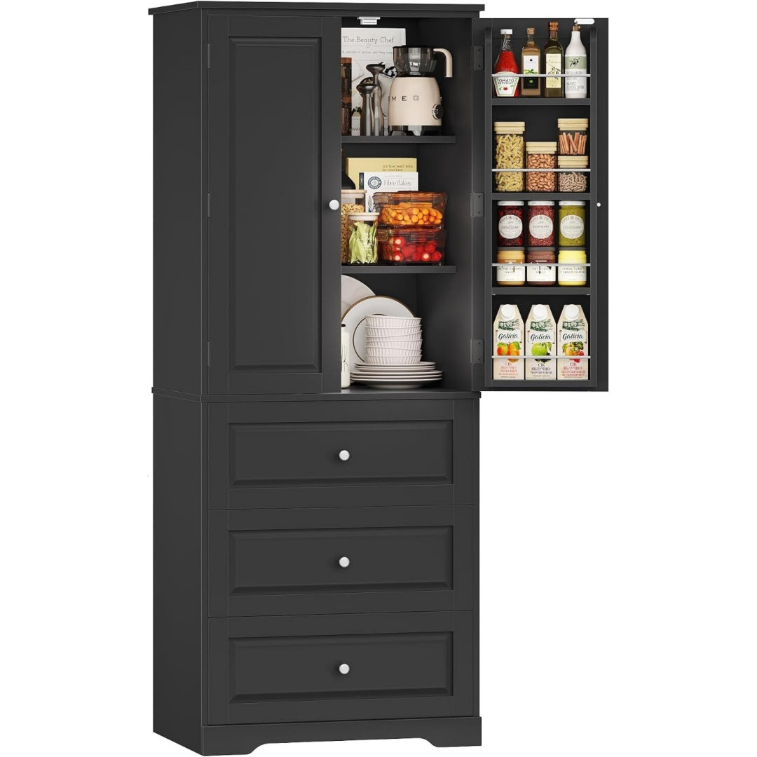 Gris fonce buffet en acier 60 x 40 x 150 cm