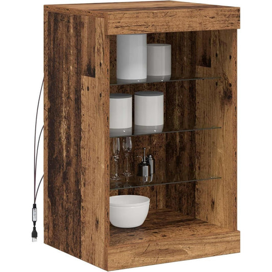 Buffet 67 cm de haut en bois marron