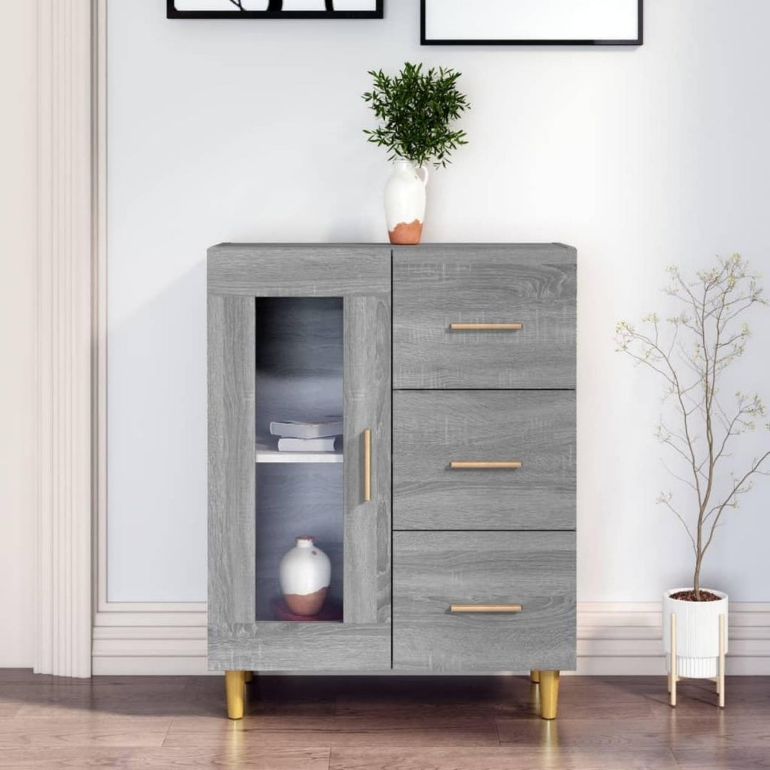 Charme Rustique, buffet gris en bois