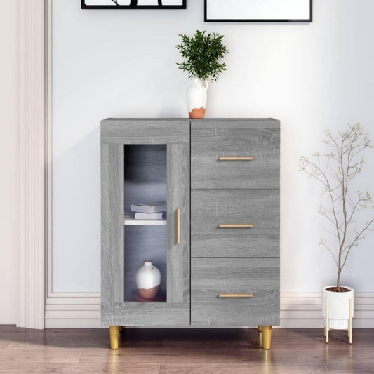 Charme Rustique, buffet gris en bois