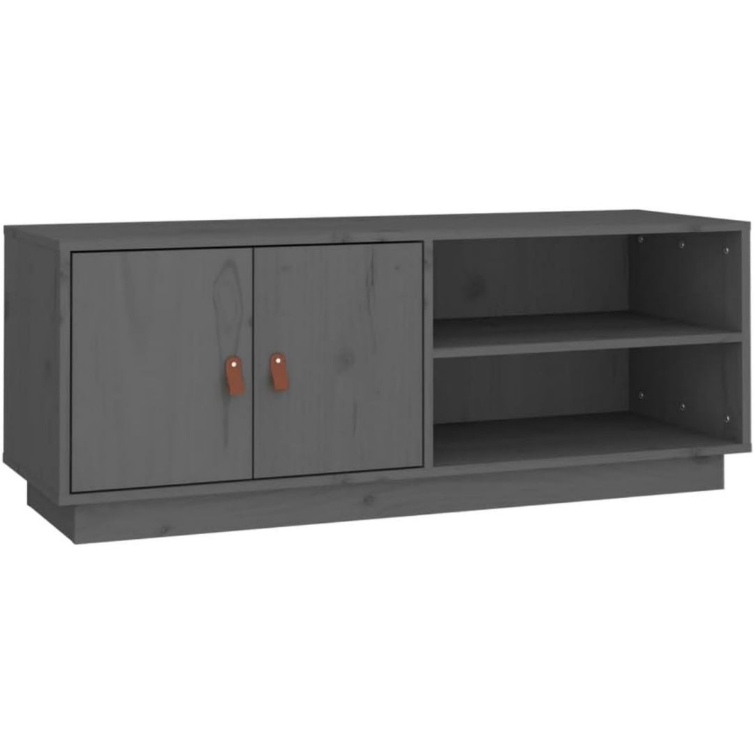 Petit meuble TV gris fonce