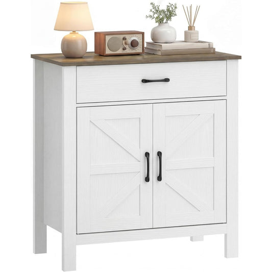 Credence gris clair bois ingenierie, 77 cm de large a 2 portes