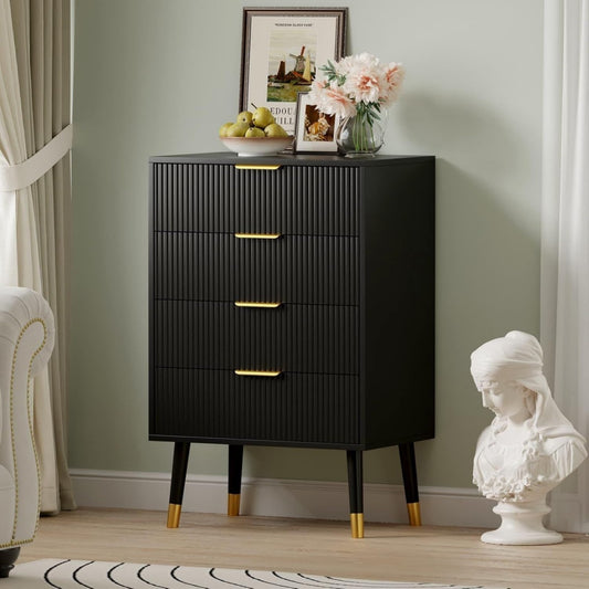 Armoire de rangement moderne or