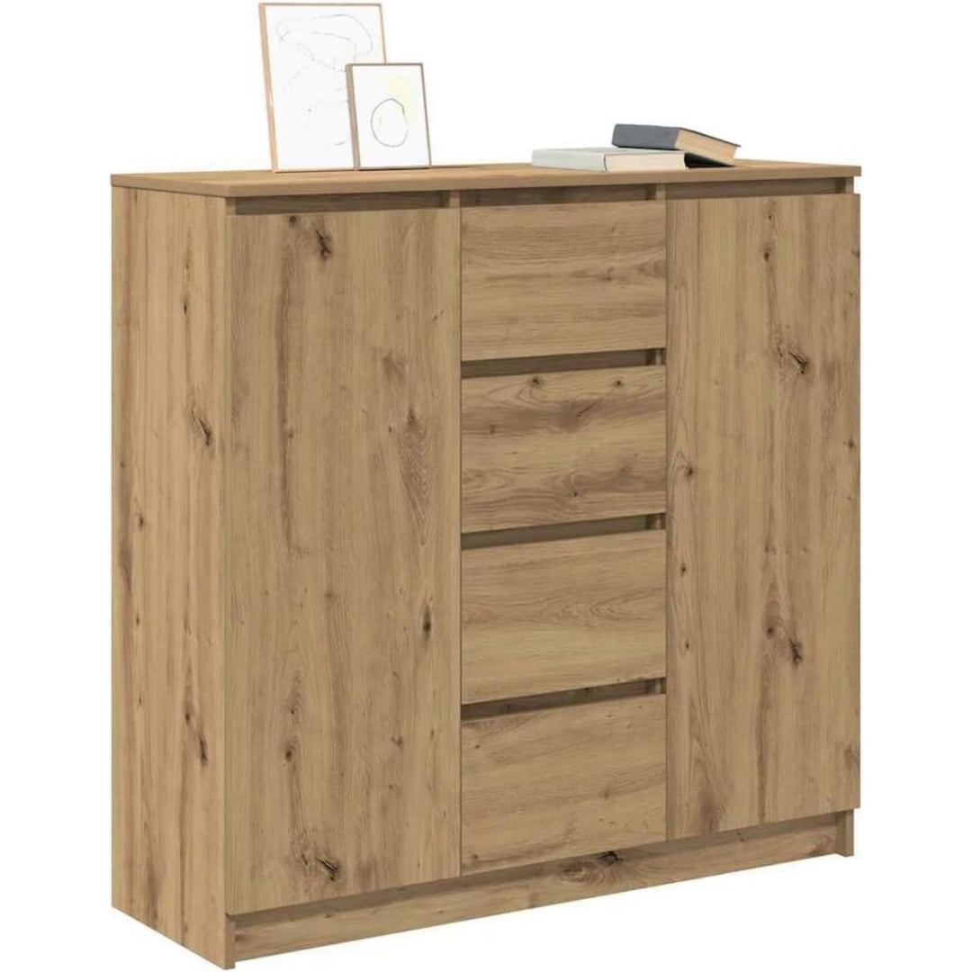 Buffet tout en bois marron epure