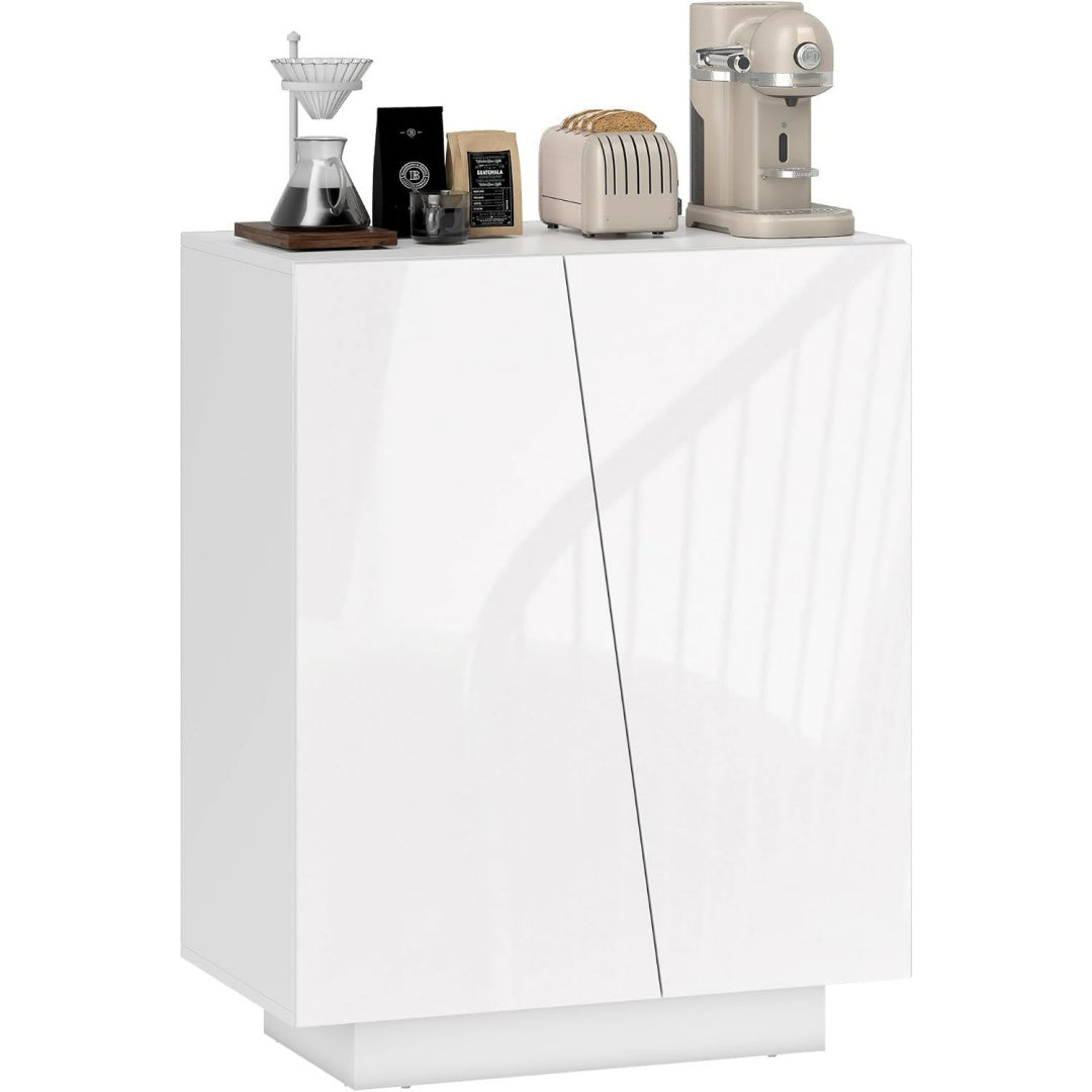 40 x 70 x 88 cm buffet gris clair avec prises USB