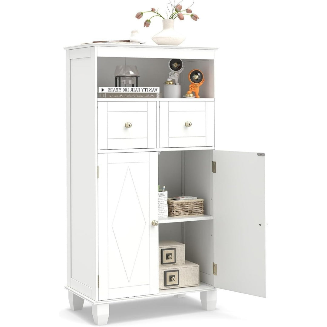 Charme Moderne, meuble sur pied gris clair en bois