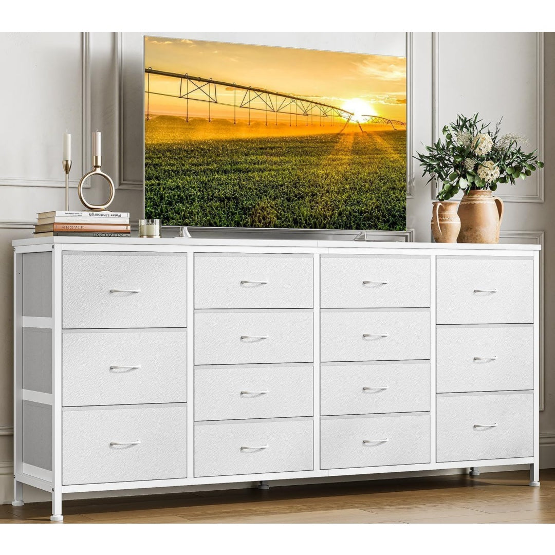 Meuble tele gris clair acier 160 cm, rangement design moderne