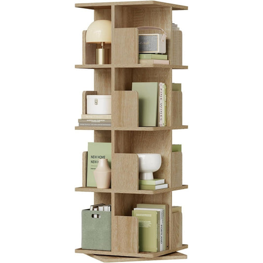 Bibliotheque de salon marron en MDF 39.5 x 39.5 x 128 cm