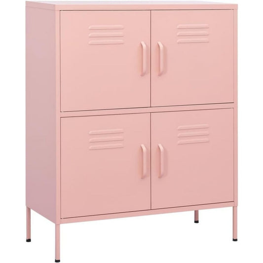 Buffet chaleureux structure en acier rose